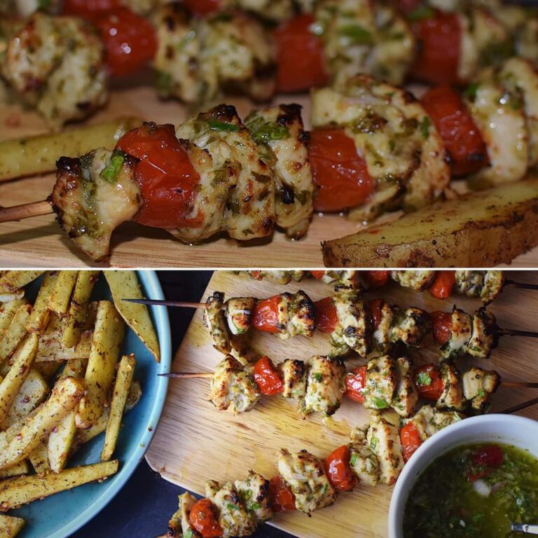 Chimichurri Chicken Skewers