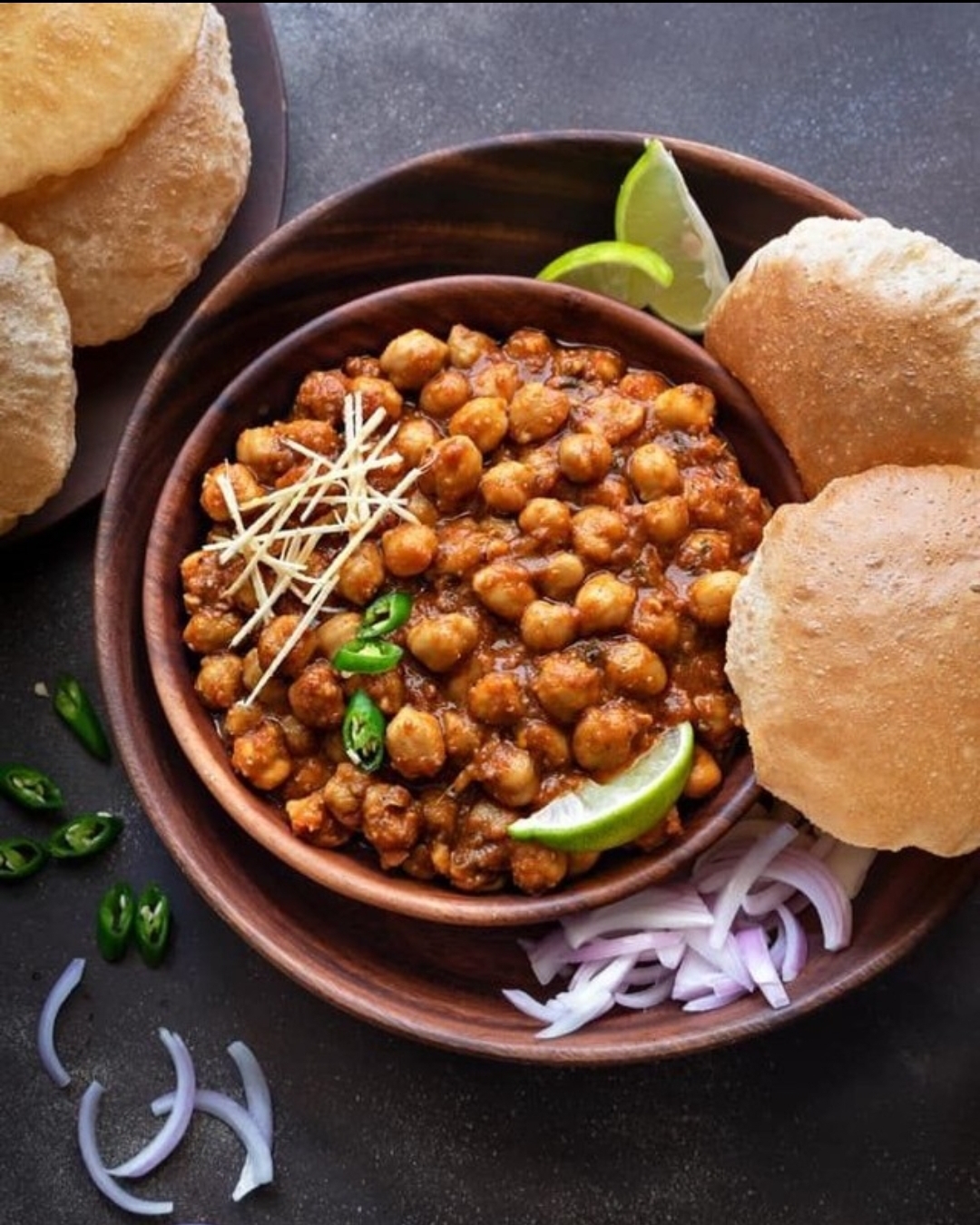 Chole with Puri (Chana Puri) Recipe