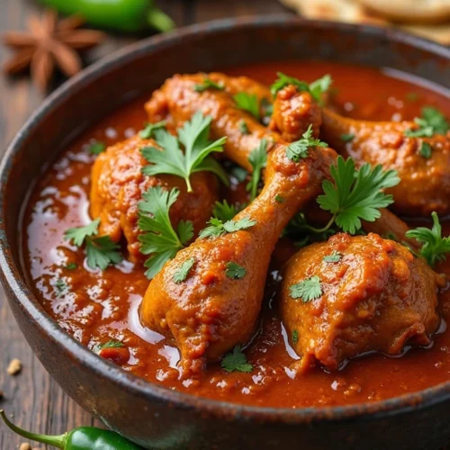 Spicy chicken cashew curry