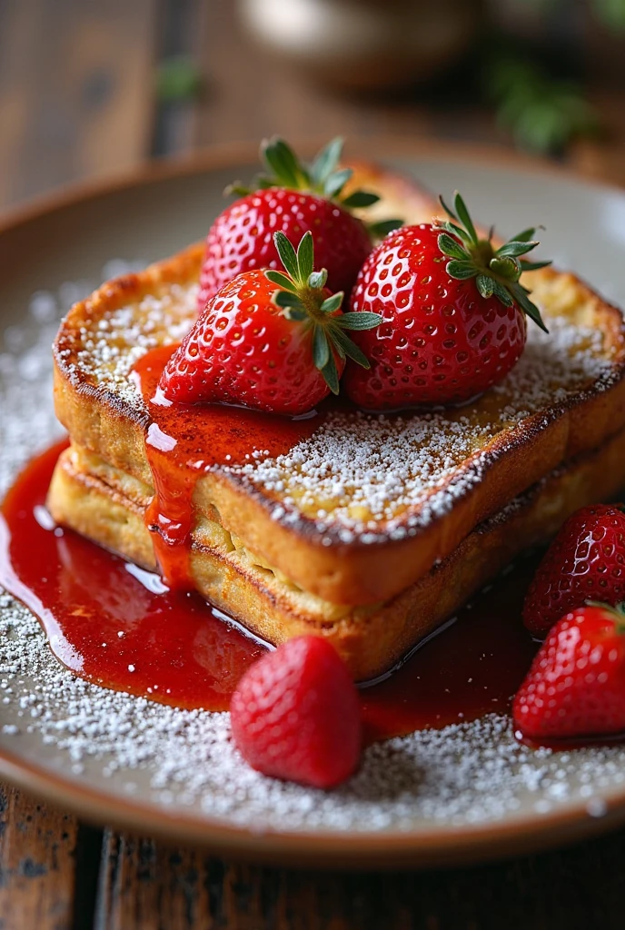 ๐ Strawberry Kissed Caramel French Toast