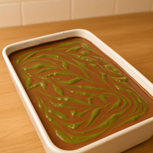 Kunafa chocolate cake